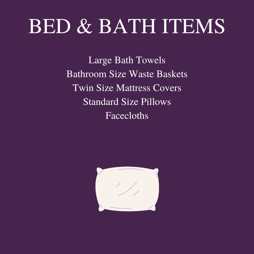 Bed & Bath Items Bed & Bath Items