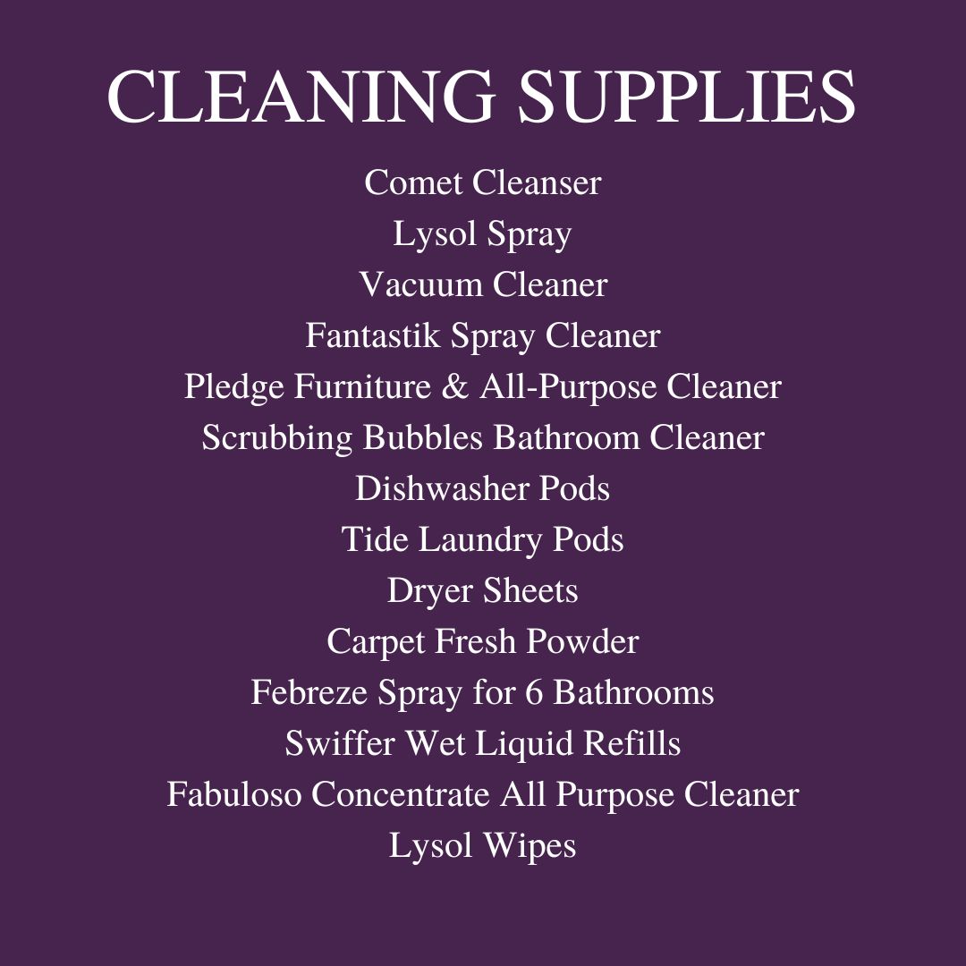 Cleaning Supplies Cleaning Supplies